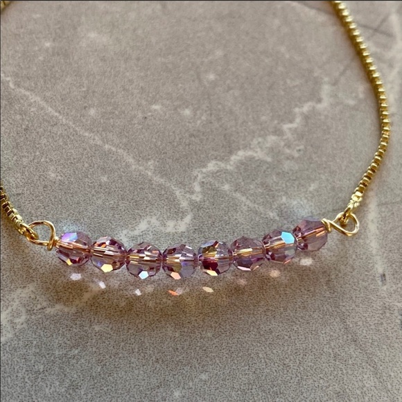 Jewelry - Amethyst Swarovski crystal bracelet